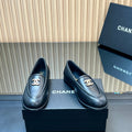 CHANEL 25S TEDDY LOAFER 15MM IN BLACK CALFSKIN GOLD HARDWARE