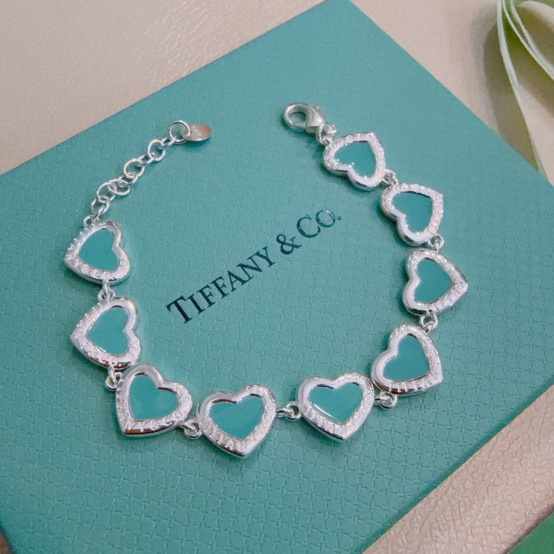 18K Return to Tiffany Pink Heart Tag Bracelet